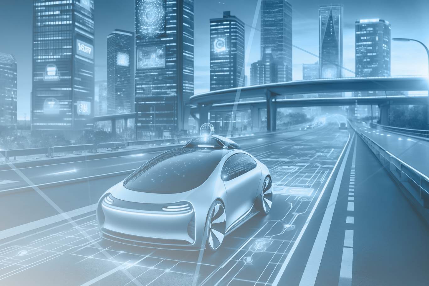 IA, Conducción Autónoma, Seguridad Vial, Eficiencia Transporte, Desarrollo Software, Tecnología Blockchain, Inteligencia Artificial en Transporte
