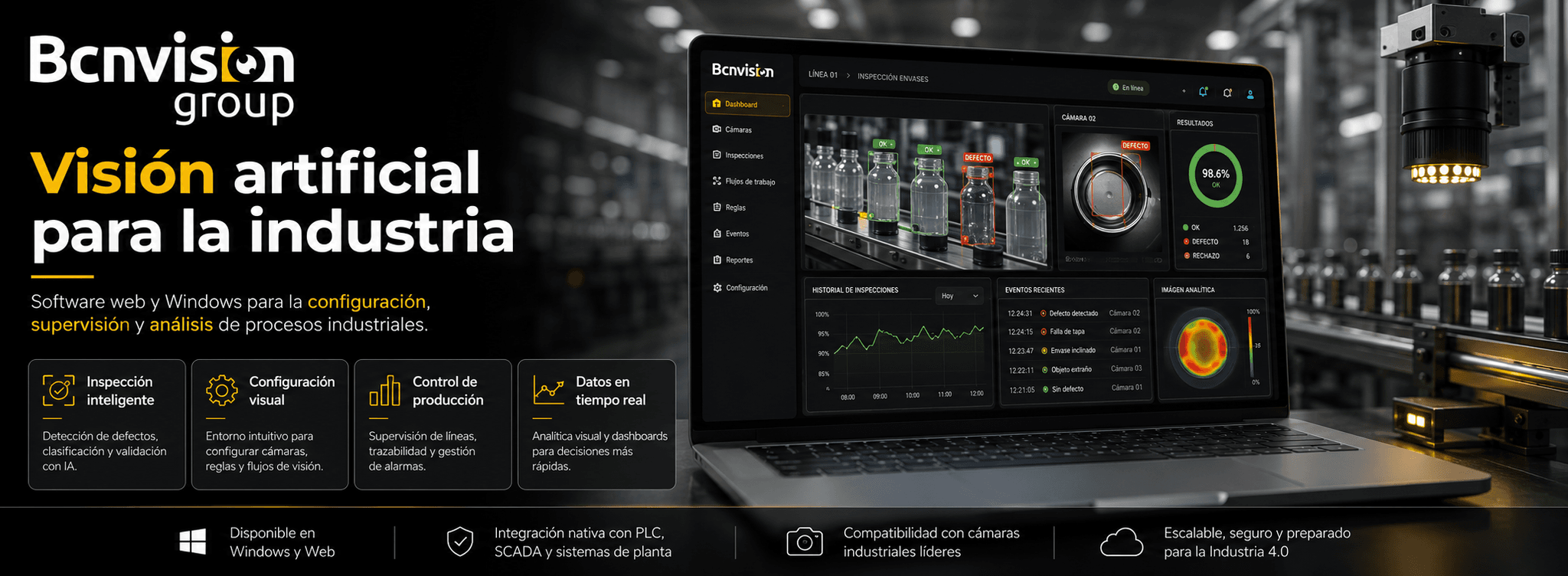 BCN Vision — Software de visión artificial para entornos industriales — Galería