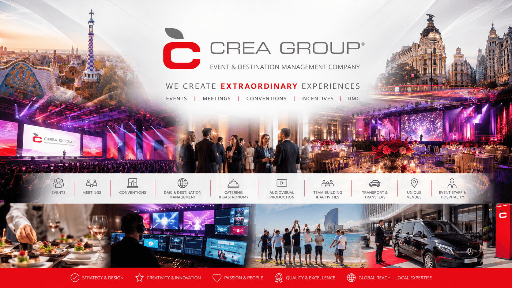 CREA GROUP — Una experiencia digital a la altura de eventos extraordinarios
