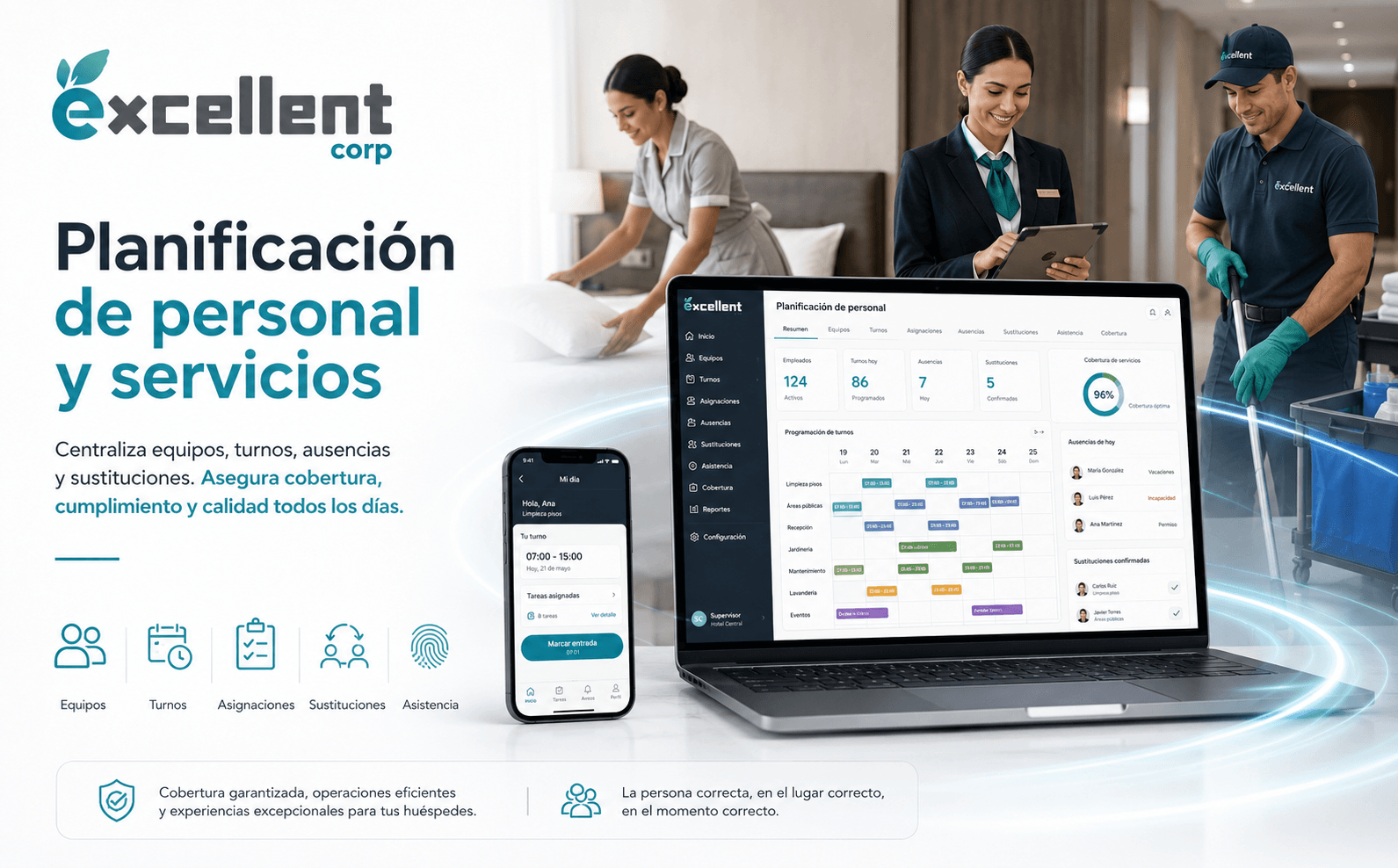 Excellent Corp — Gestión integral de servicios, personal y recursos — Galería 1