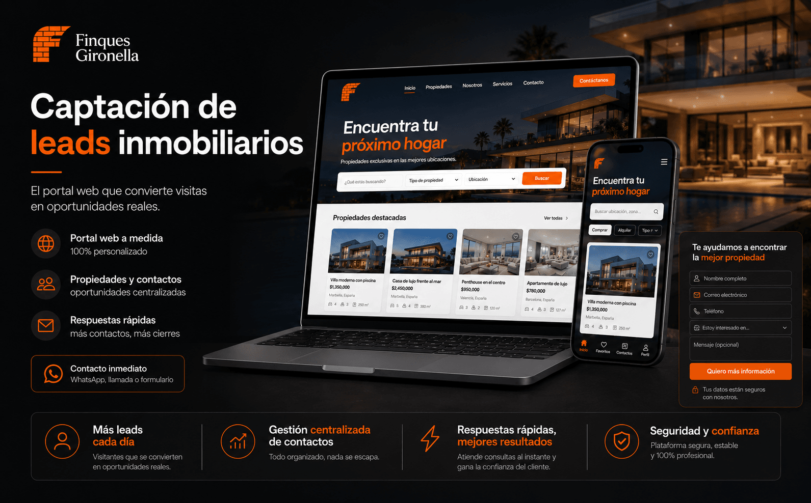 FINCAS GIRONELLA- Portal inmobiliario y panel de gestión — Galeria 1