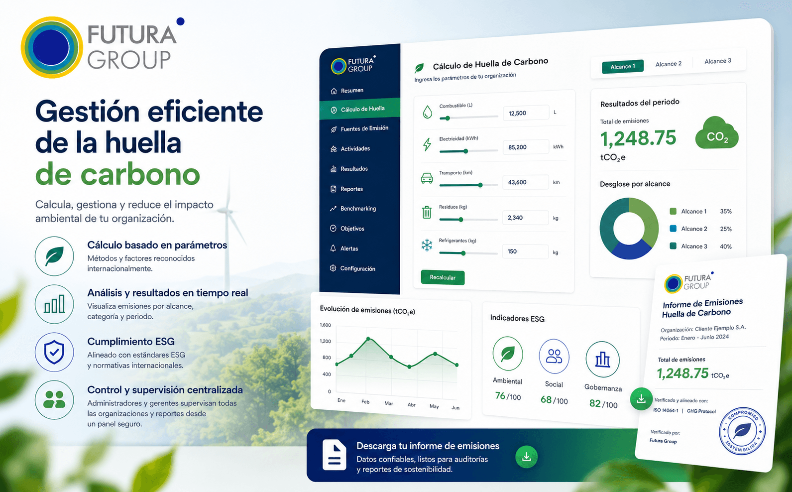 Futura Group — Plataforma digital para la gestión energética y la huella de carbono — Gallery 2
