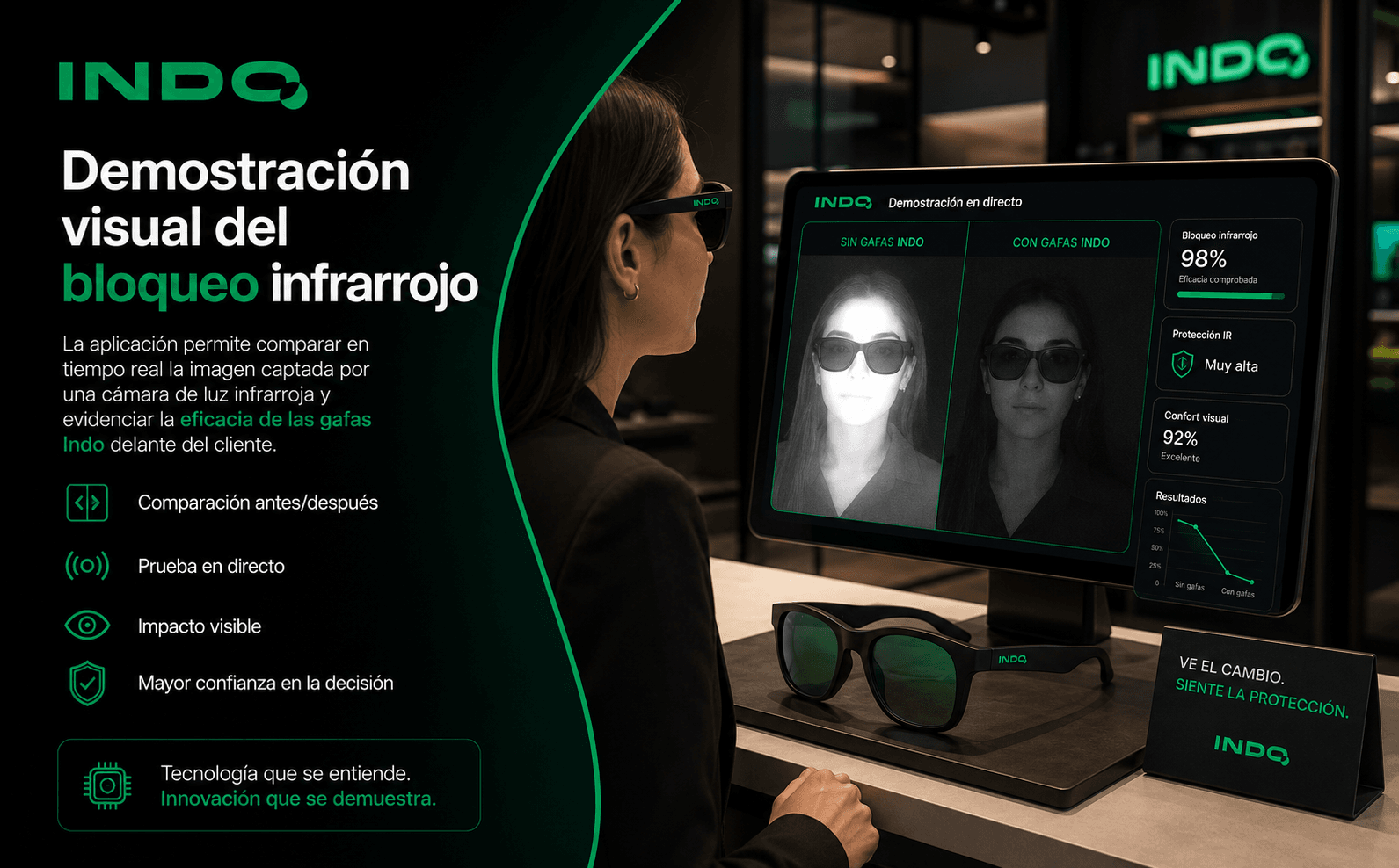 Indo — Aplicación interactiva para demostrar la protección frente a la luz infrarroja — Gallery 1