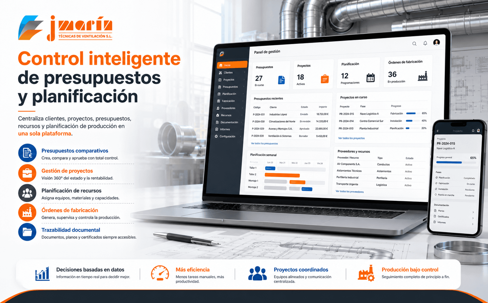 J. Marín — Plataforma integral para la gestión de proyectos de ventilación — Galería 2