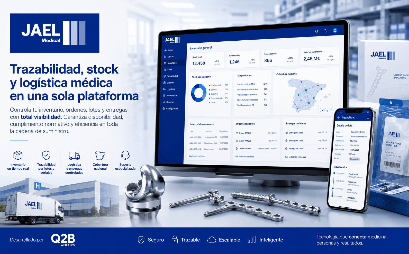 JAEL Medical — ERP integral para la gestión de material quirúrgico y coordinación hospitalaria — Galeria 2