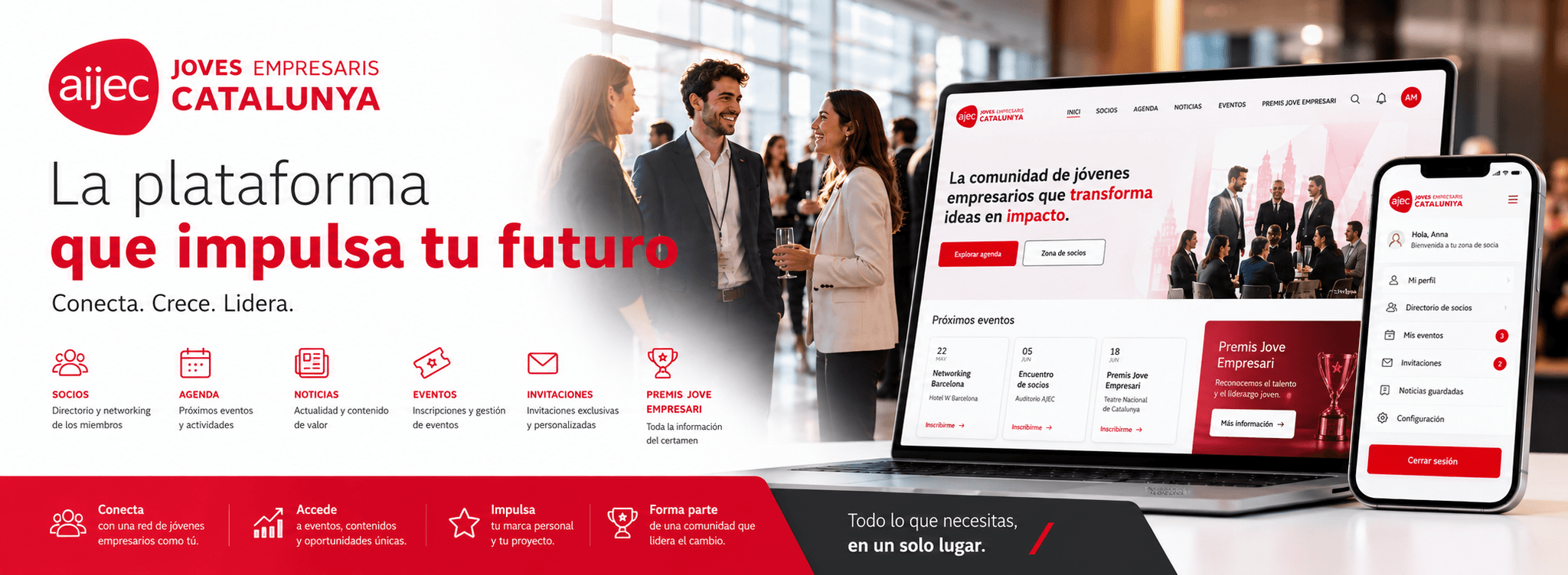 AIJEC — Plataforma digital para la gestión de una comunidad empresarial — Galería