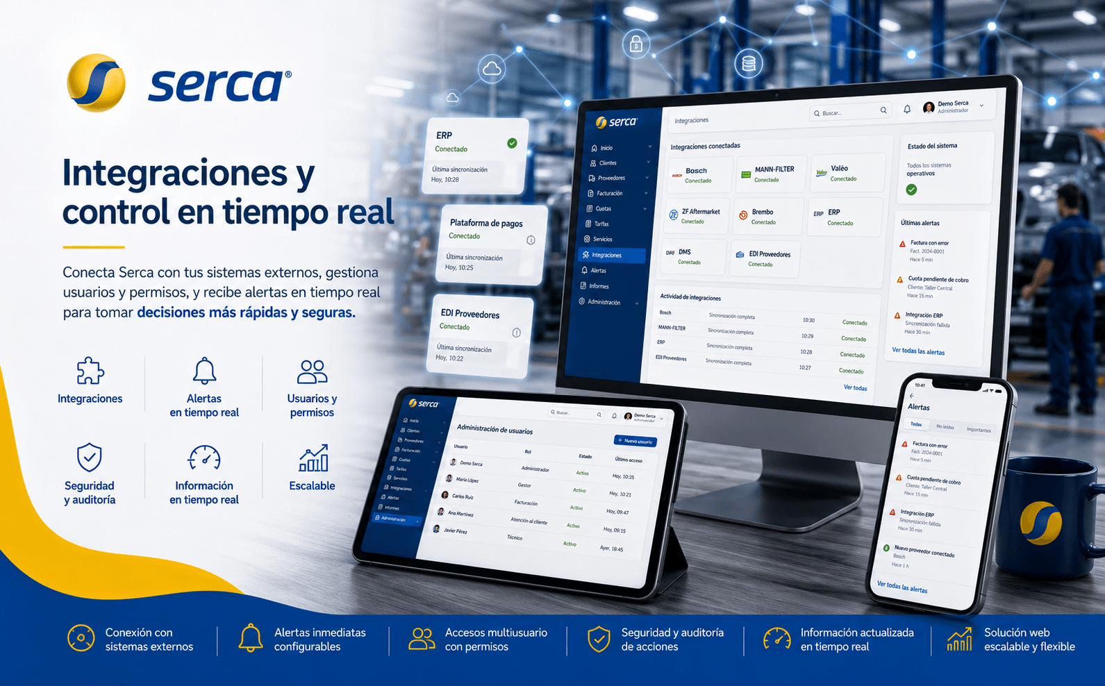 Serca — Plataforma integral de gestión para clientes, proveedores, facturación e integraciones — Galería 2