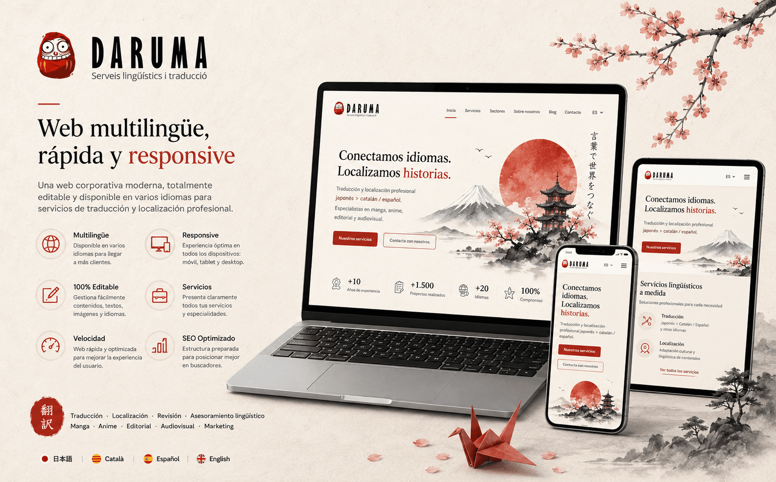 Daruma — Web corporativa multilingüe y totalmente gestionable — Galería 2