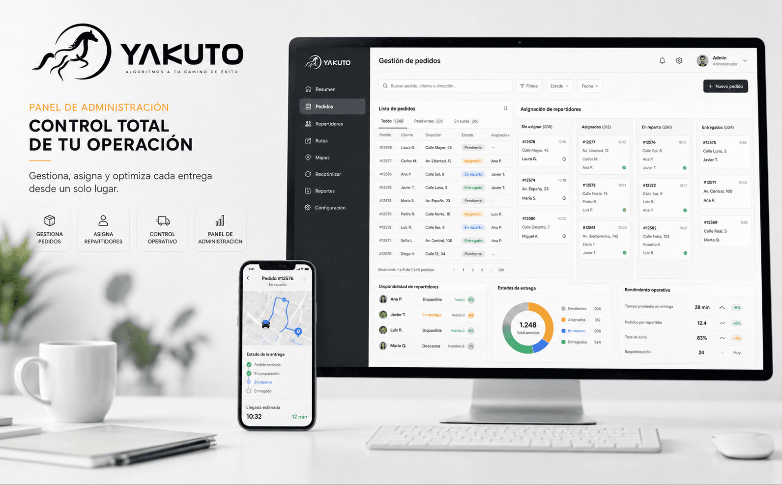 Yakuto — Software inteligente para gestión de pedidos, rutas y reparto — Galeria 1