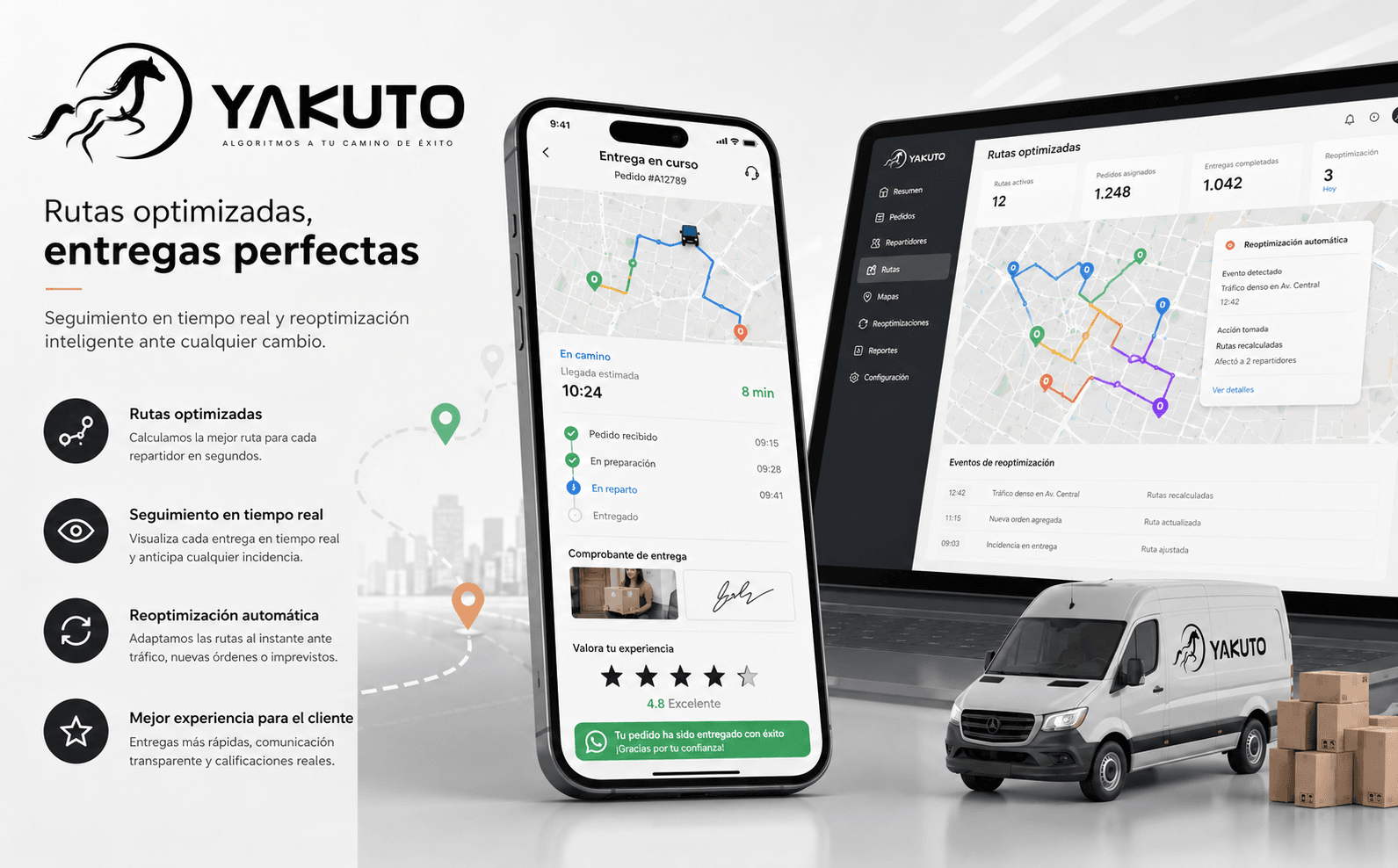 Yakuto — Software inteligente para gestión de pedidos, rutas y reparto — Galeria 2