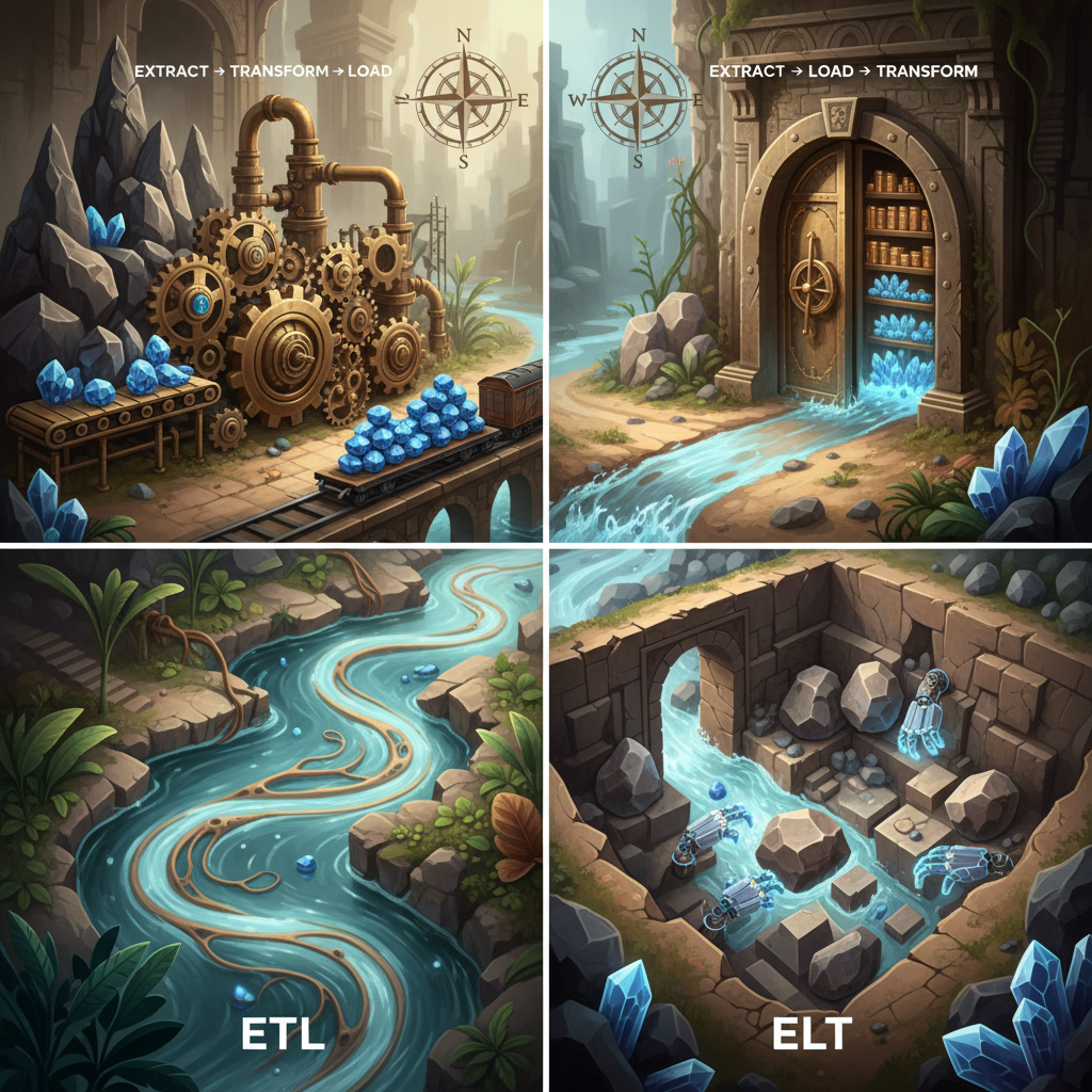 ETL vs ELT: Diferencias y por qué importan