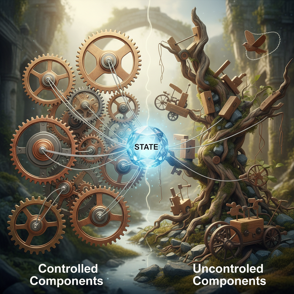 Diferencias entre Componentes Controlados y No Controlados en React