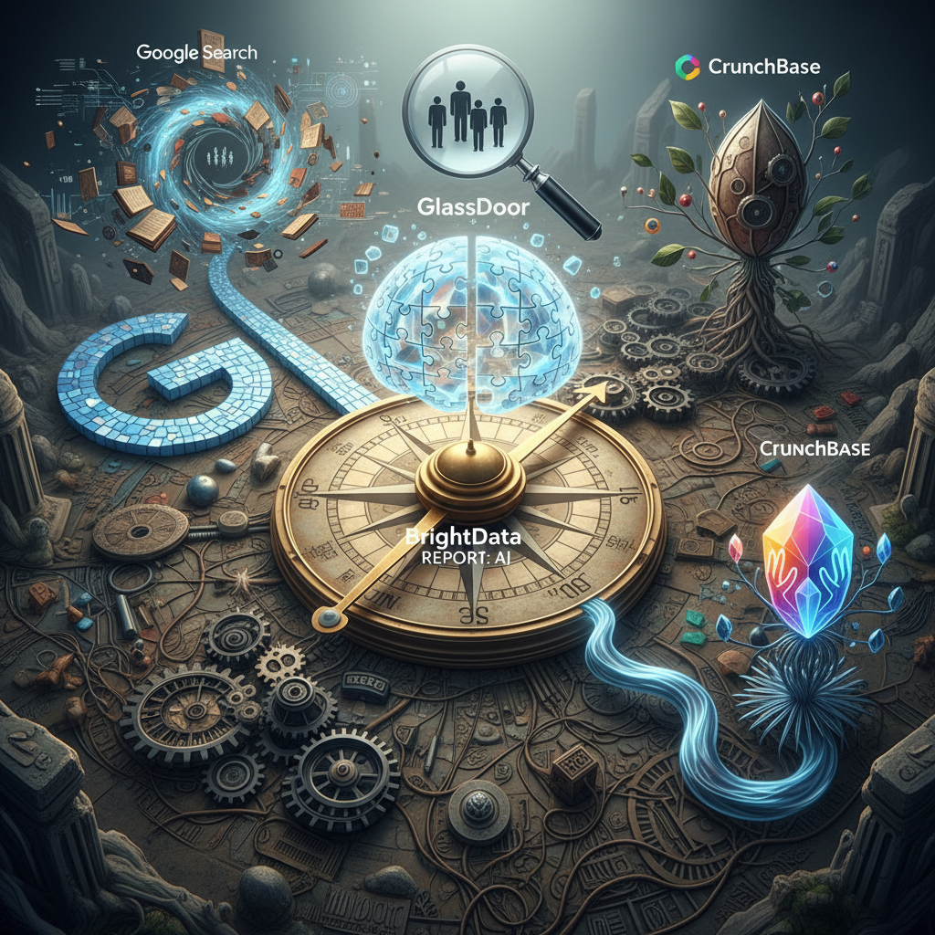 Informe BrightData: IA, Búsqueda de Google, Glassdoor, CrunchBase y Gemini