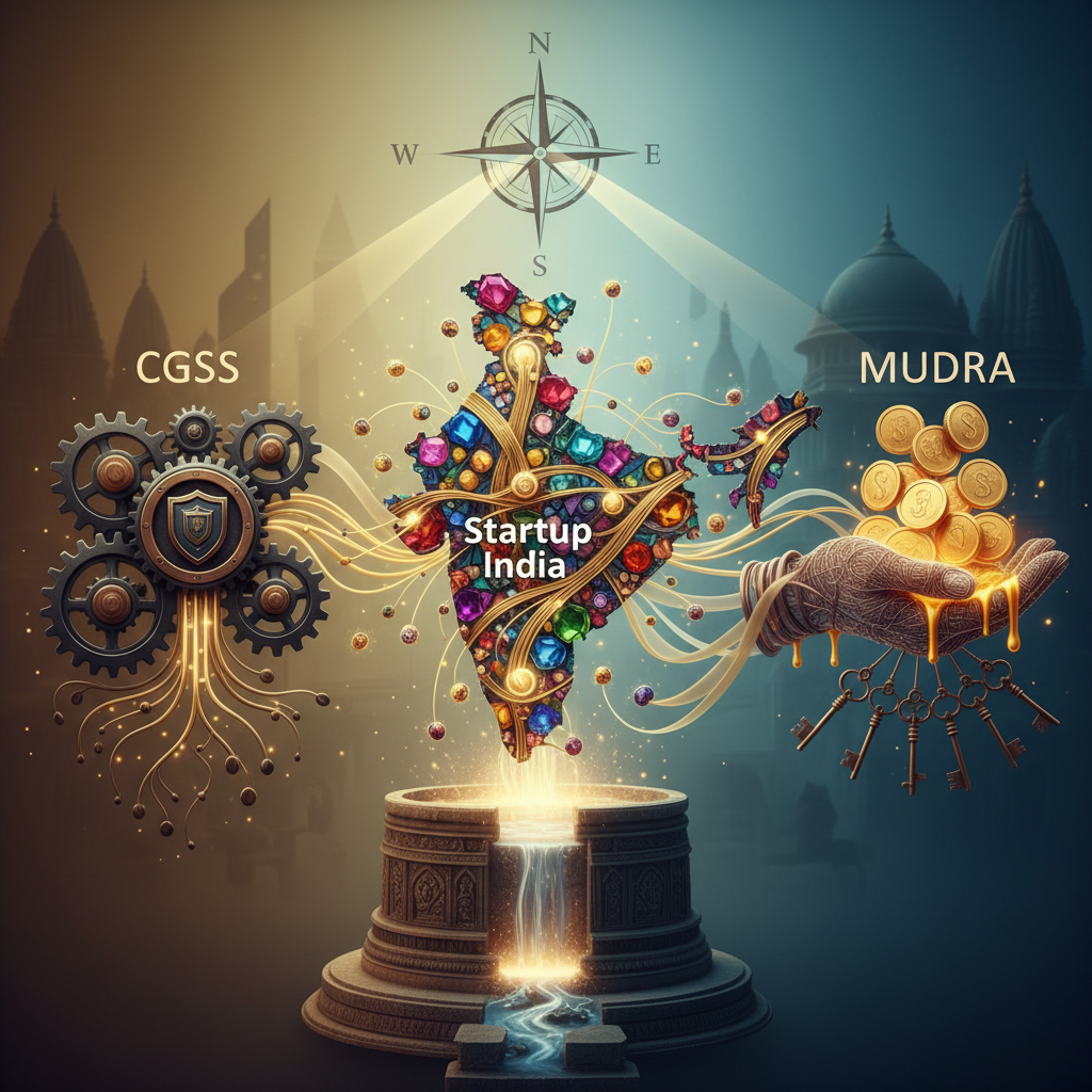 CGSS vs Startup India vs MUDRA: Marco de financiación para startups en India