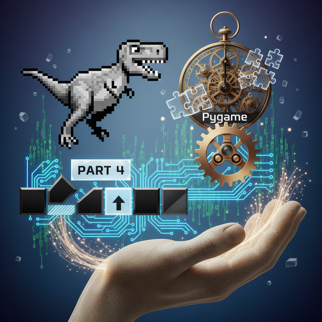 Dino de Chrome en Pygame (Parte 4: Saltando)