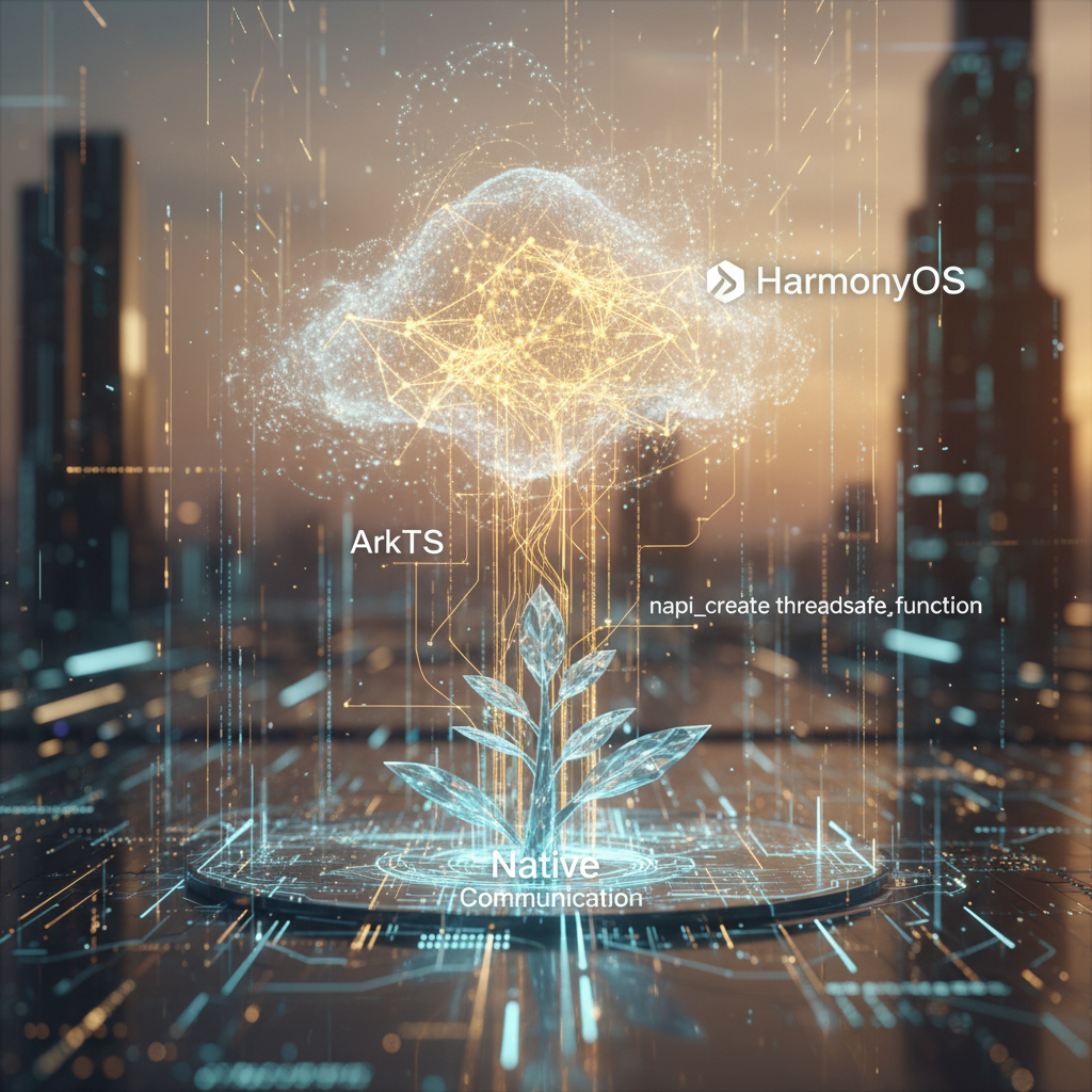 Comunicación Nativa Segura a ArkTS en HarmonyOS con napi_create_threadsafe_function