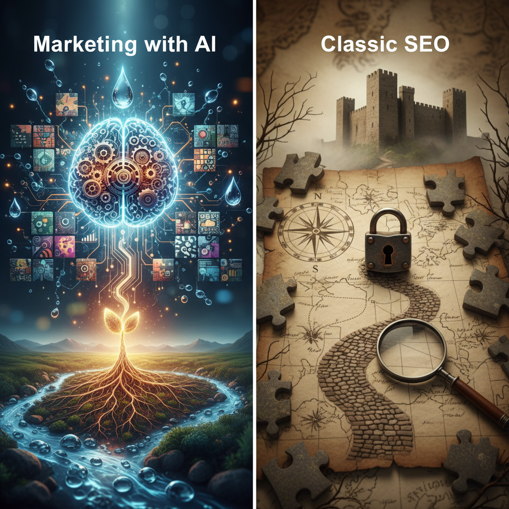 Marketing con IA frente al SEO clásico: Comparación real