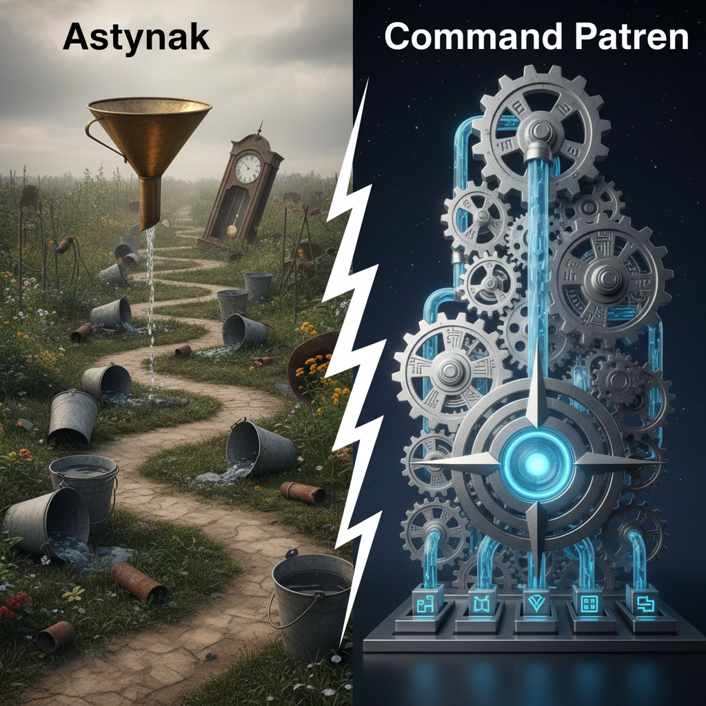 AsyncTask de Android frente al Patrón de Comando
