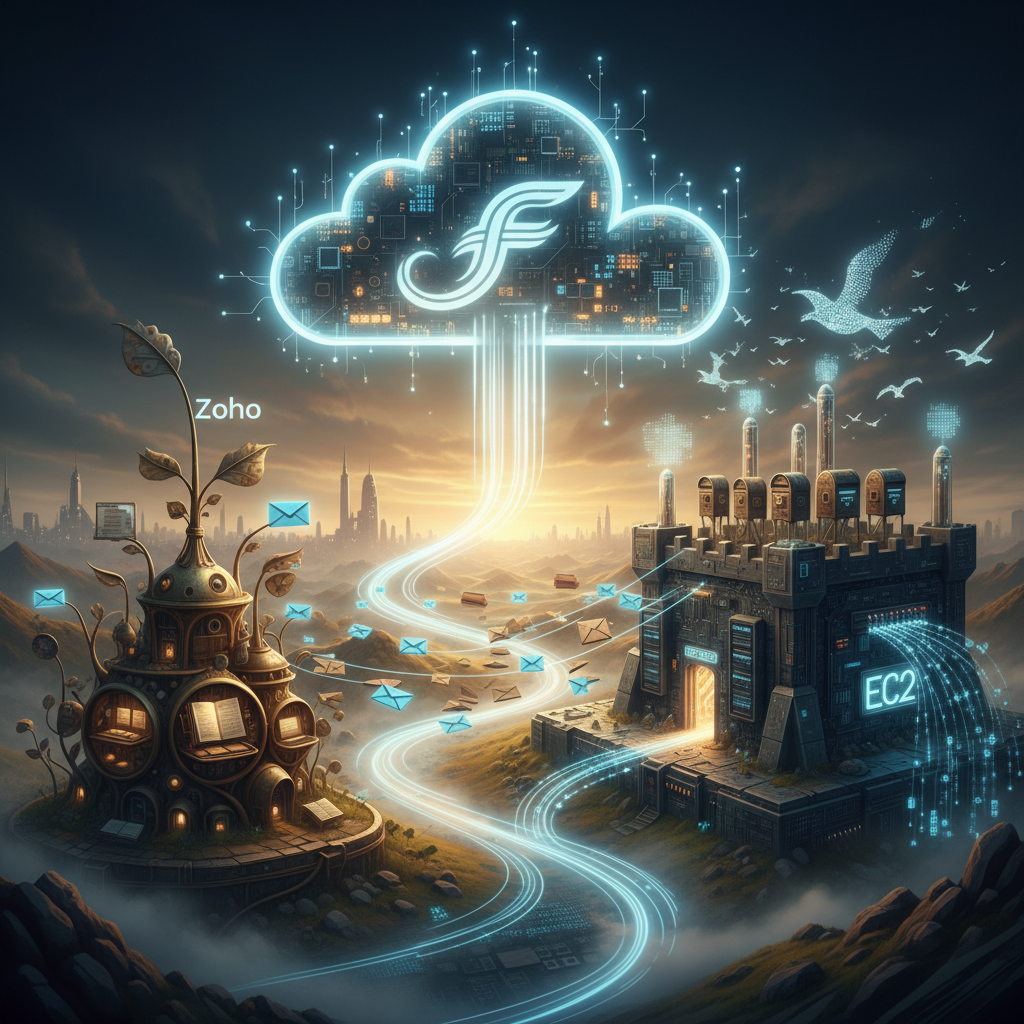 CloudFlare, Zoho y Mail en EC2