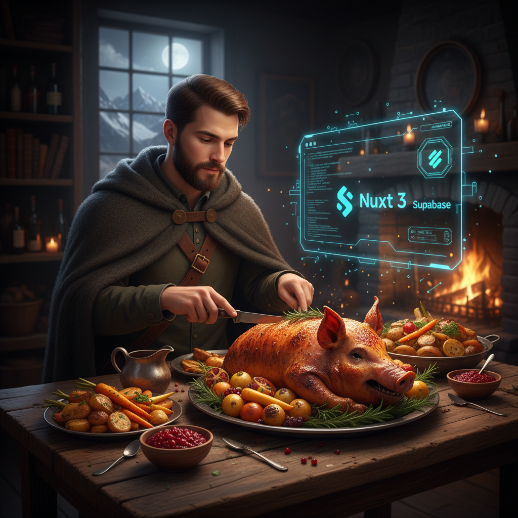 Roast Feast: Viaje en Solitario con Nuxt 3 y Supabase