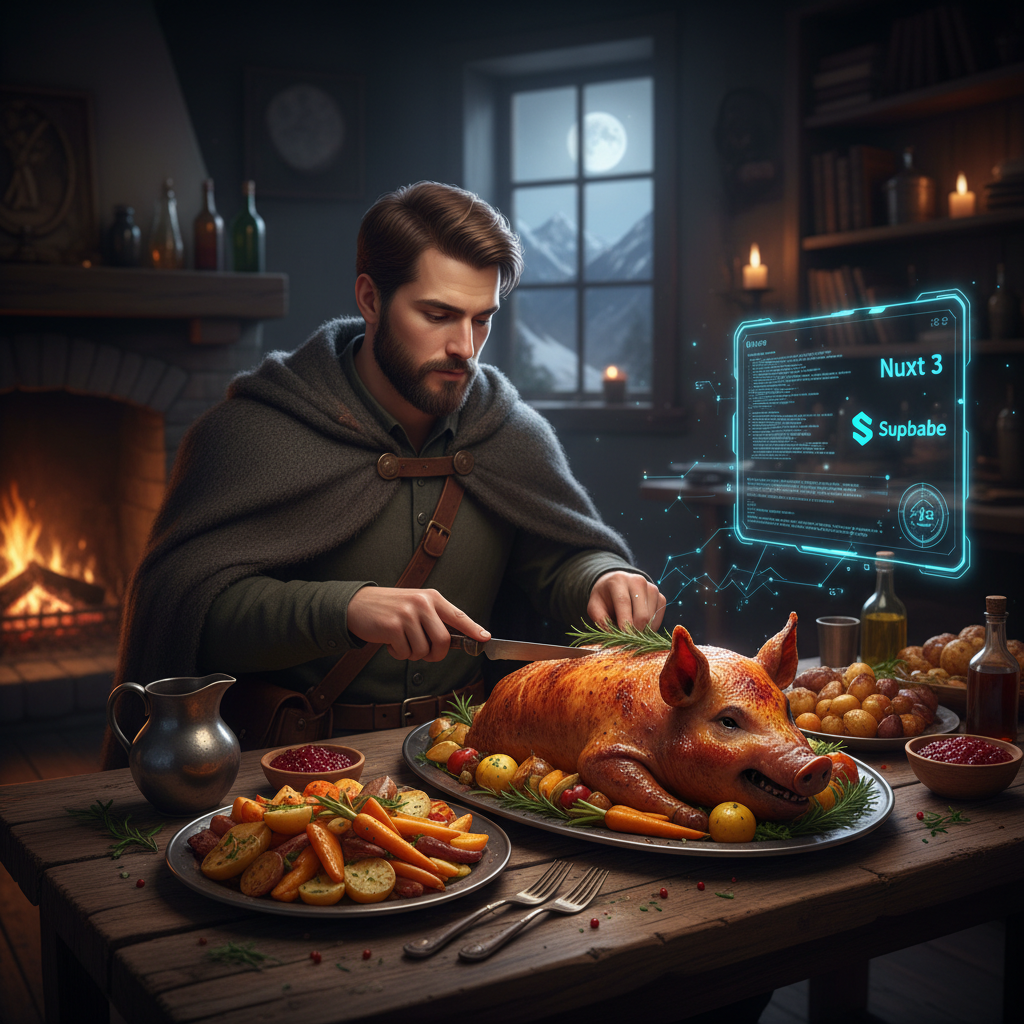 Roast Feast: Viaje en Solitario con Nuxt 3 y Supabase