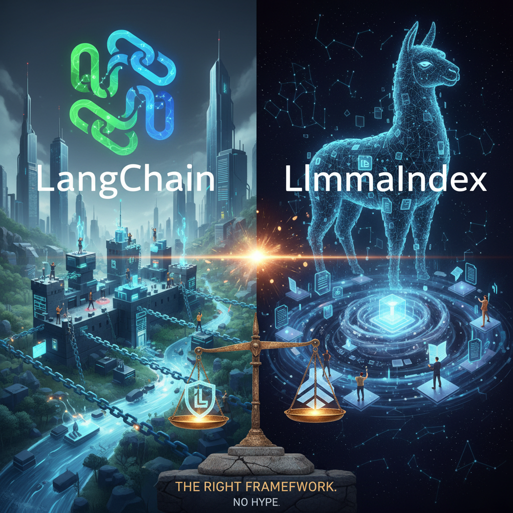LangChain vs LlamaIndex: El marco correcto, sin exageraciones