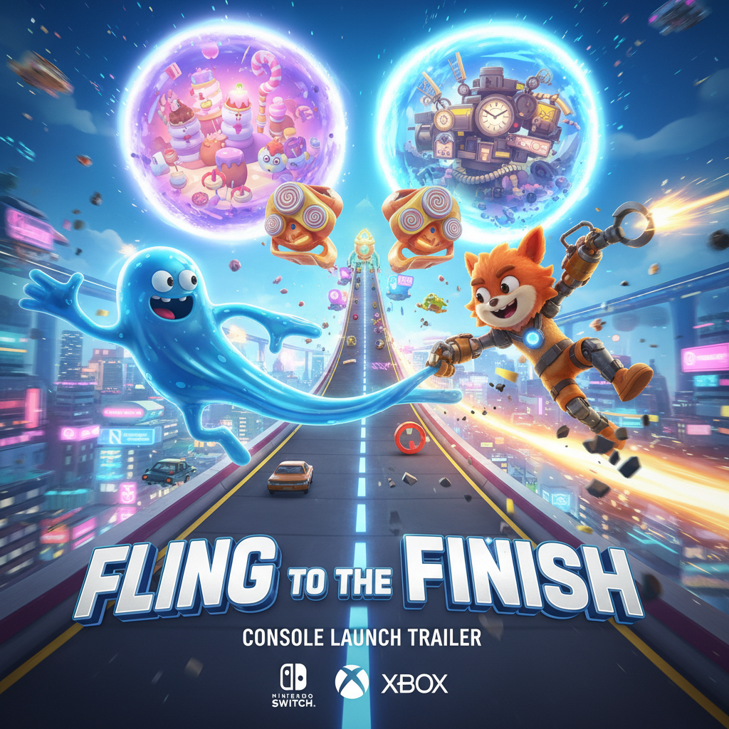 Fling to the Finish: Tráiler Oficial de Lanzamiento para Consola