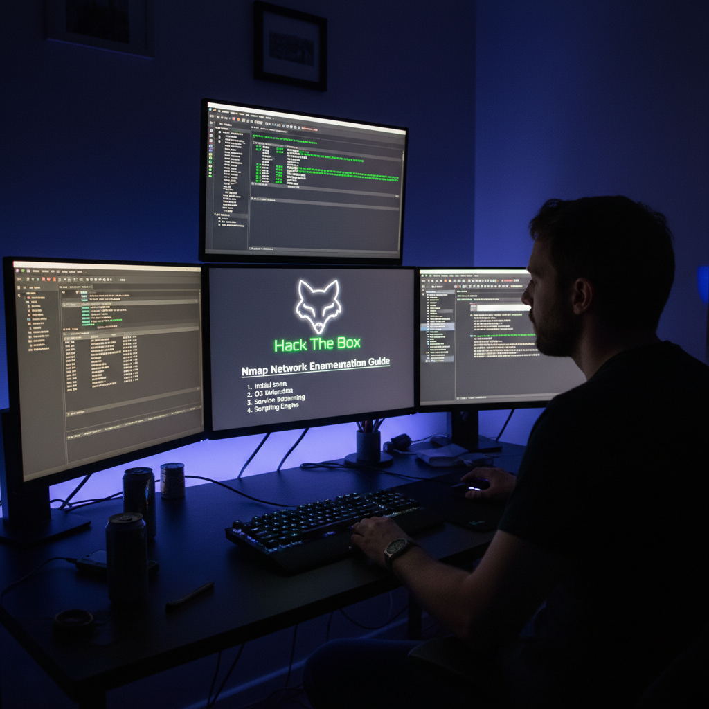 Enumeración de redes con Nmap: guía Hack The Box