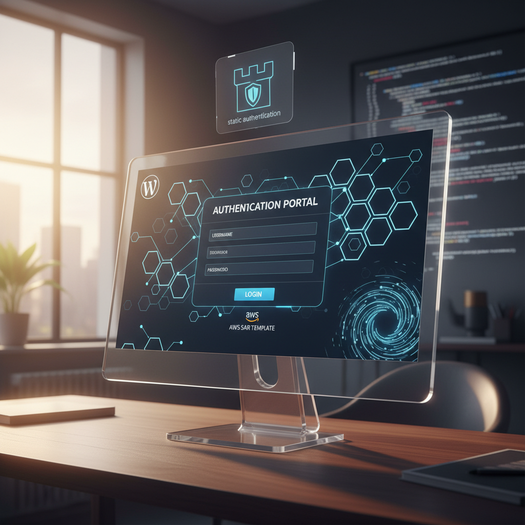 Autenticación estática de WordPress con Cognito y Plantilla AWS SAR