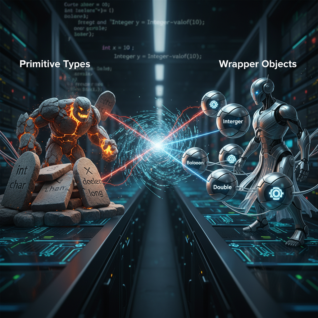 Tipos primitivos vs wrappers en Java