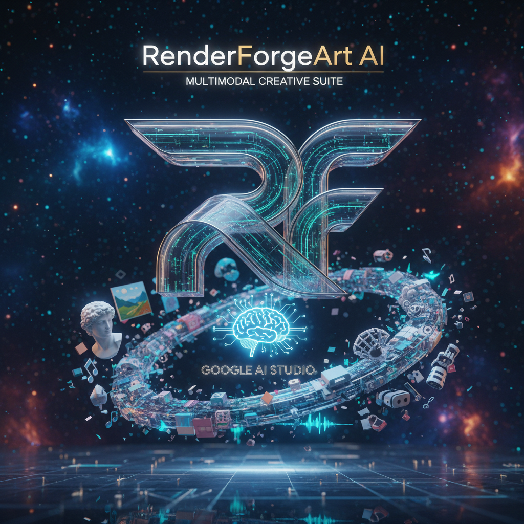 RenderForgeArt AI: Suite creativa multimodal impulsada por Google AI Studio