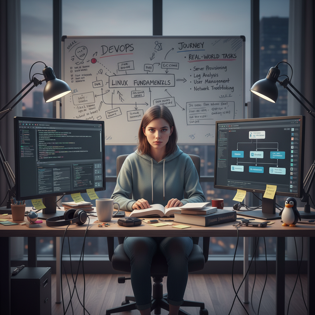 Mi viaje DevOps: Parte 1 Aprendiendo Linux con tareas del mundo real