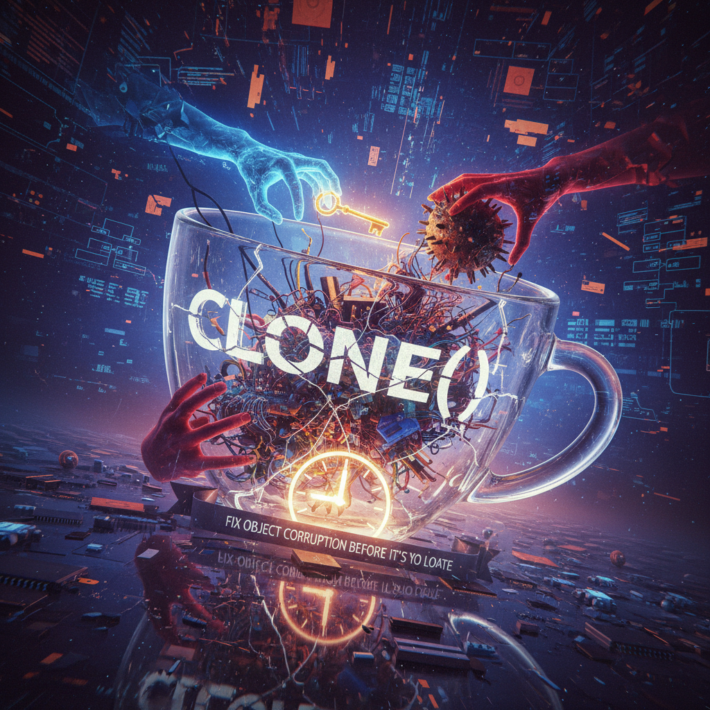 El clone() de Java es una mentira: arregla la corrupción de objetos antes de que sea tarde