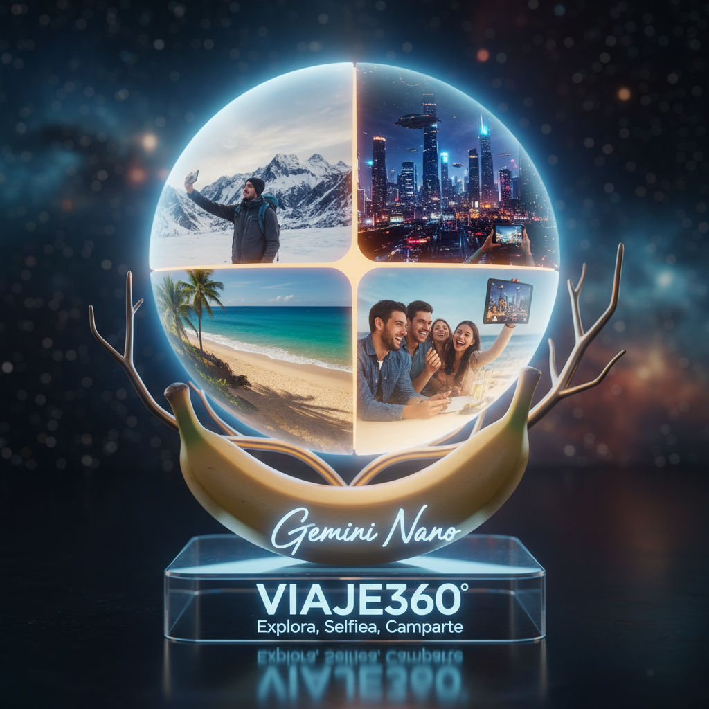 VIAJE360: Explora, Selfiea, Comparte — Impulsado por Gemini Nano Banana