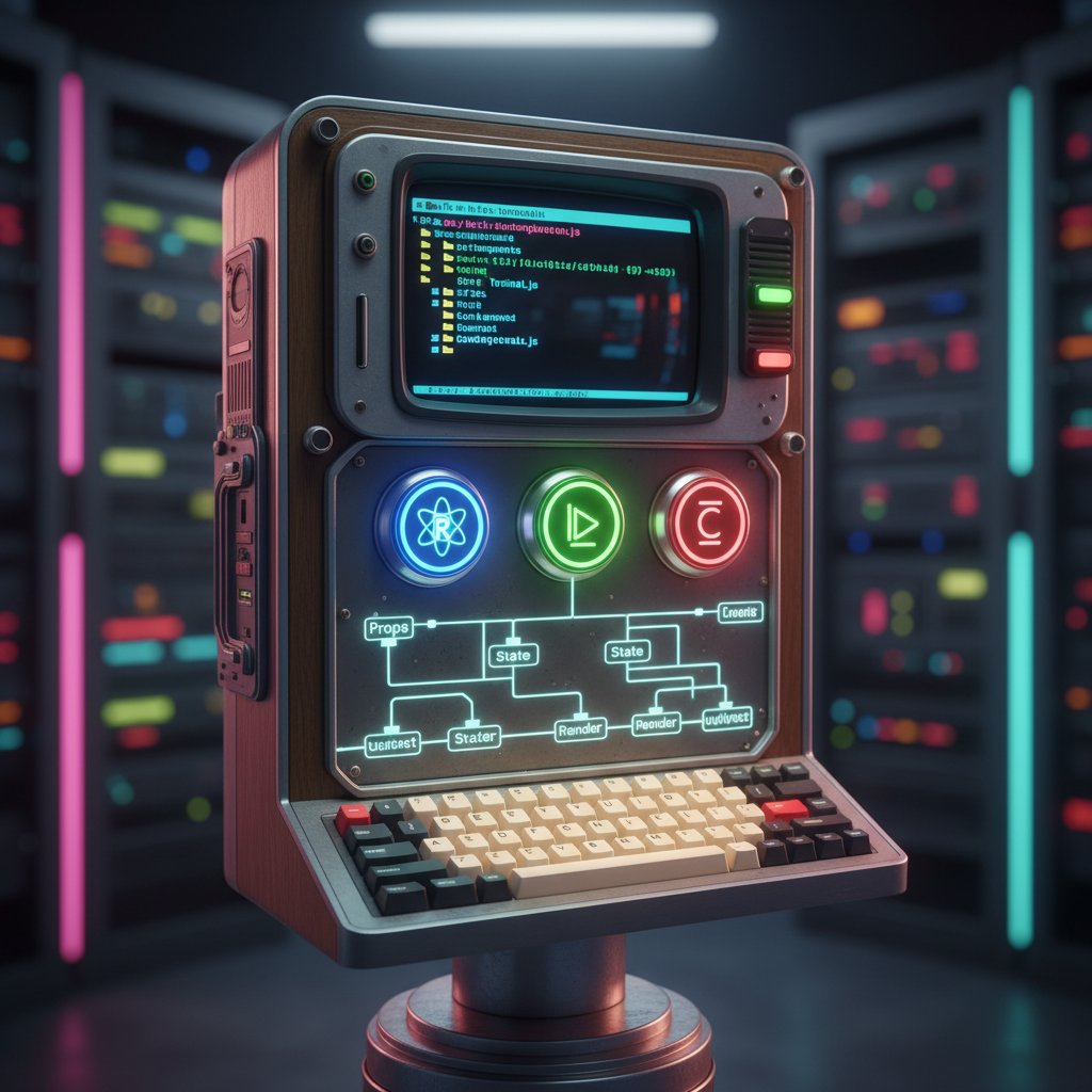 Construí un Panel Terminal Retro en React