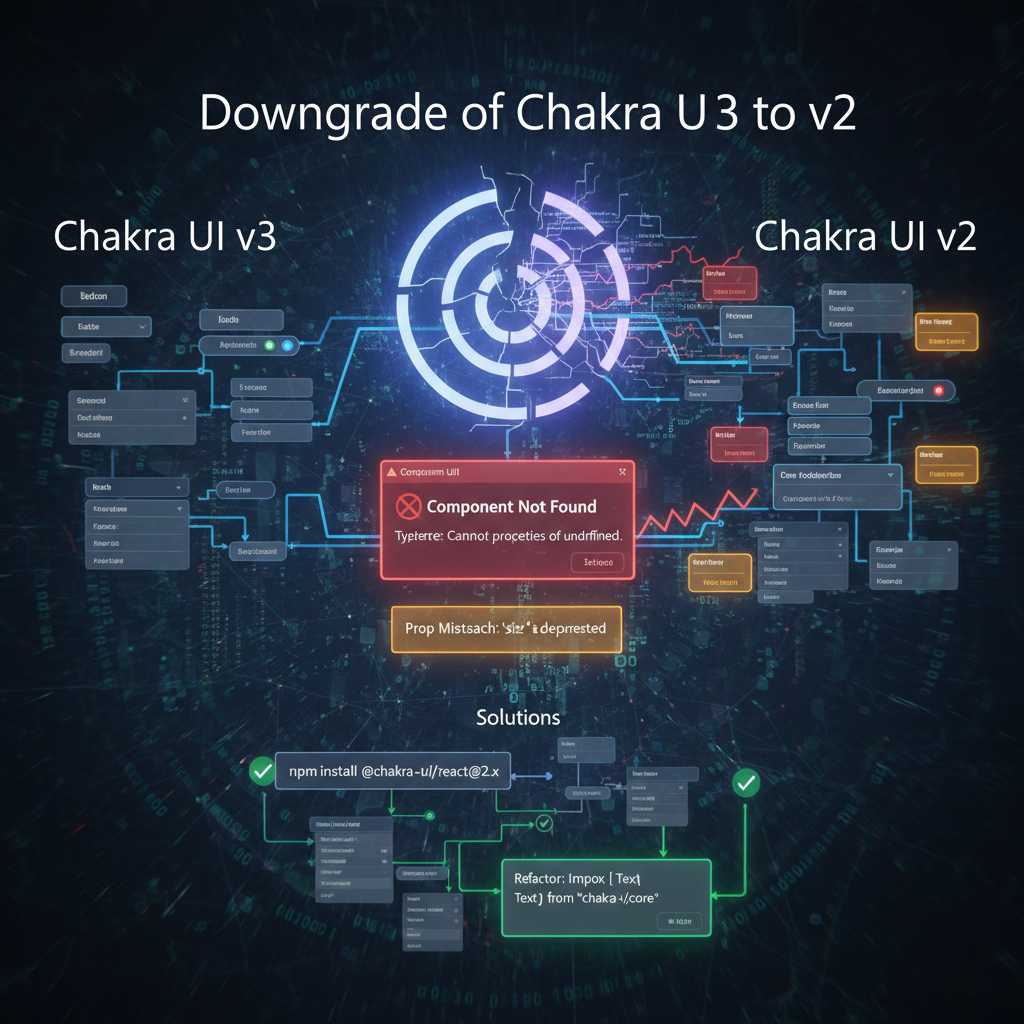 Downgrade de Chakra UI v3 a v2: Errores y Soluciones