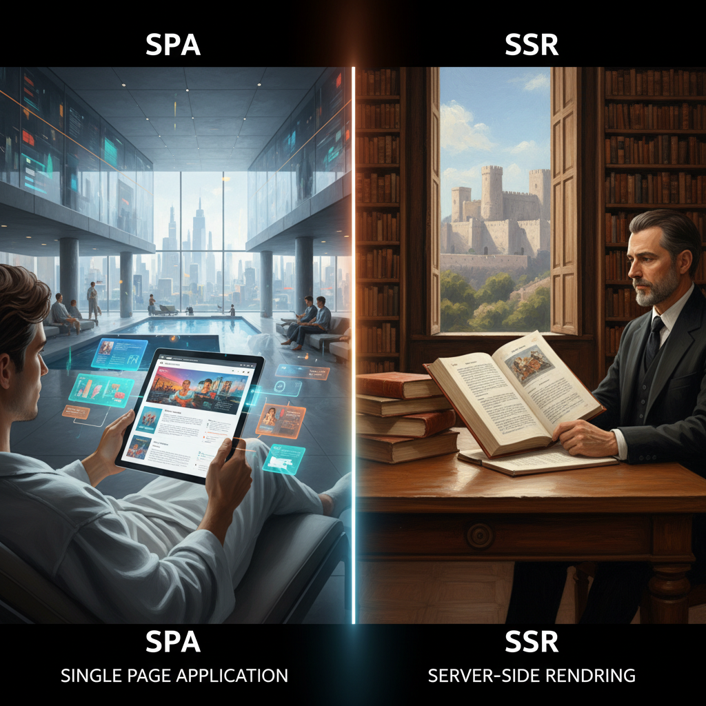 SPA vs SSR: Diferencias y cuándo usar cada uno