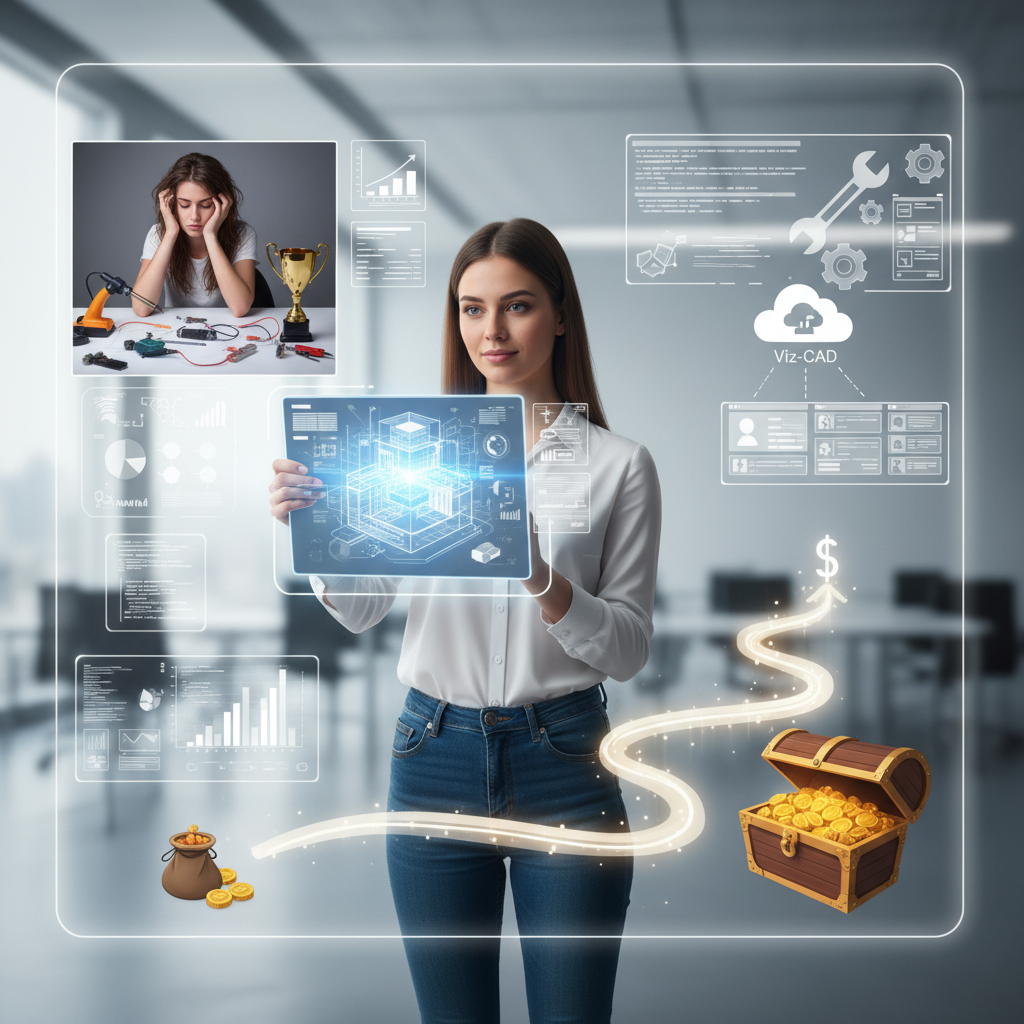 De concursos de ingeniería a SaaS: Cómo construí Viz-CAD sin presupuesto de marketing