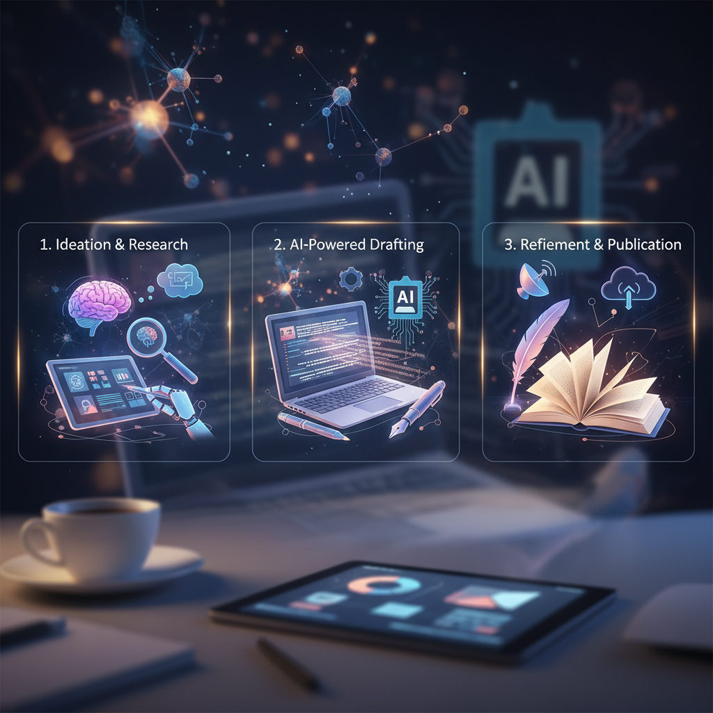 Tres pasos para convertir ideas en artículos con IA