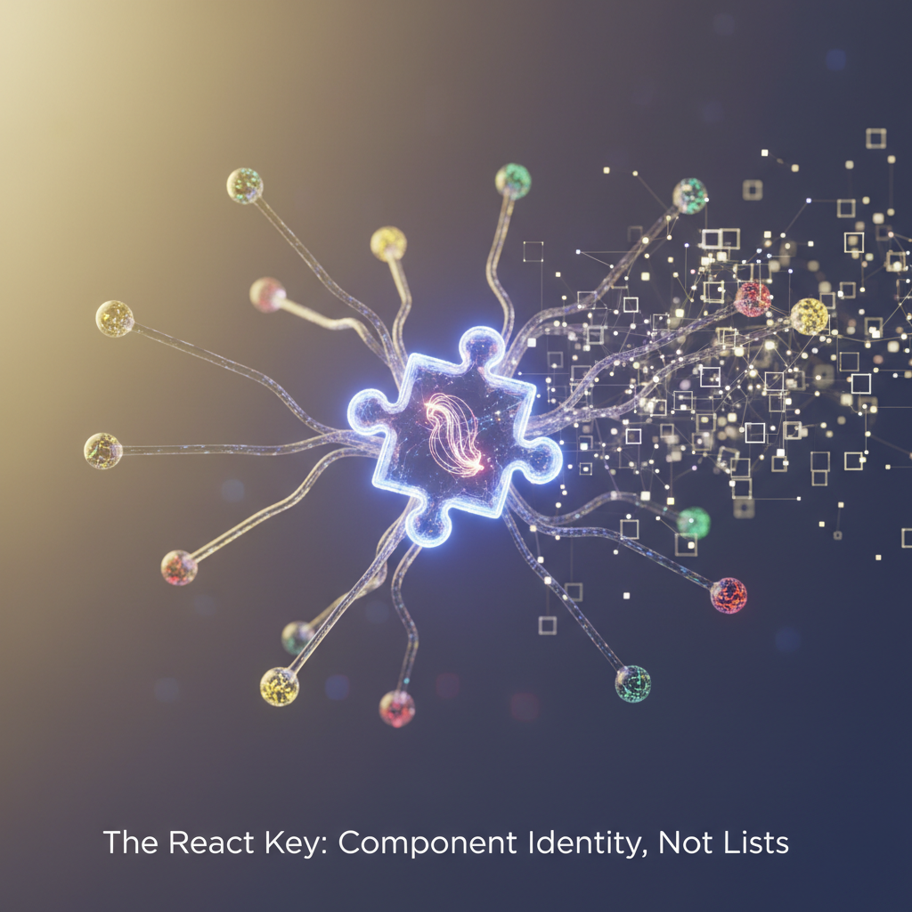 La clave de React: identidad del componente, no listas