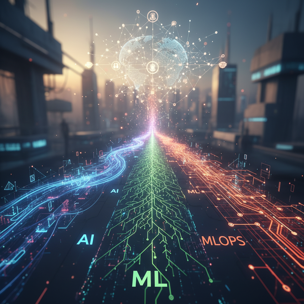 IA vs ML vs MLOps: Ruta para desarrolladores