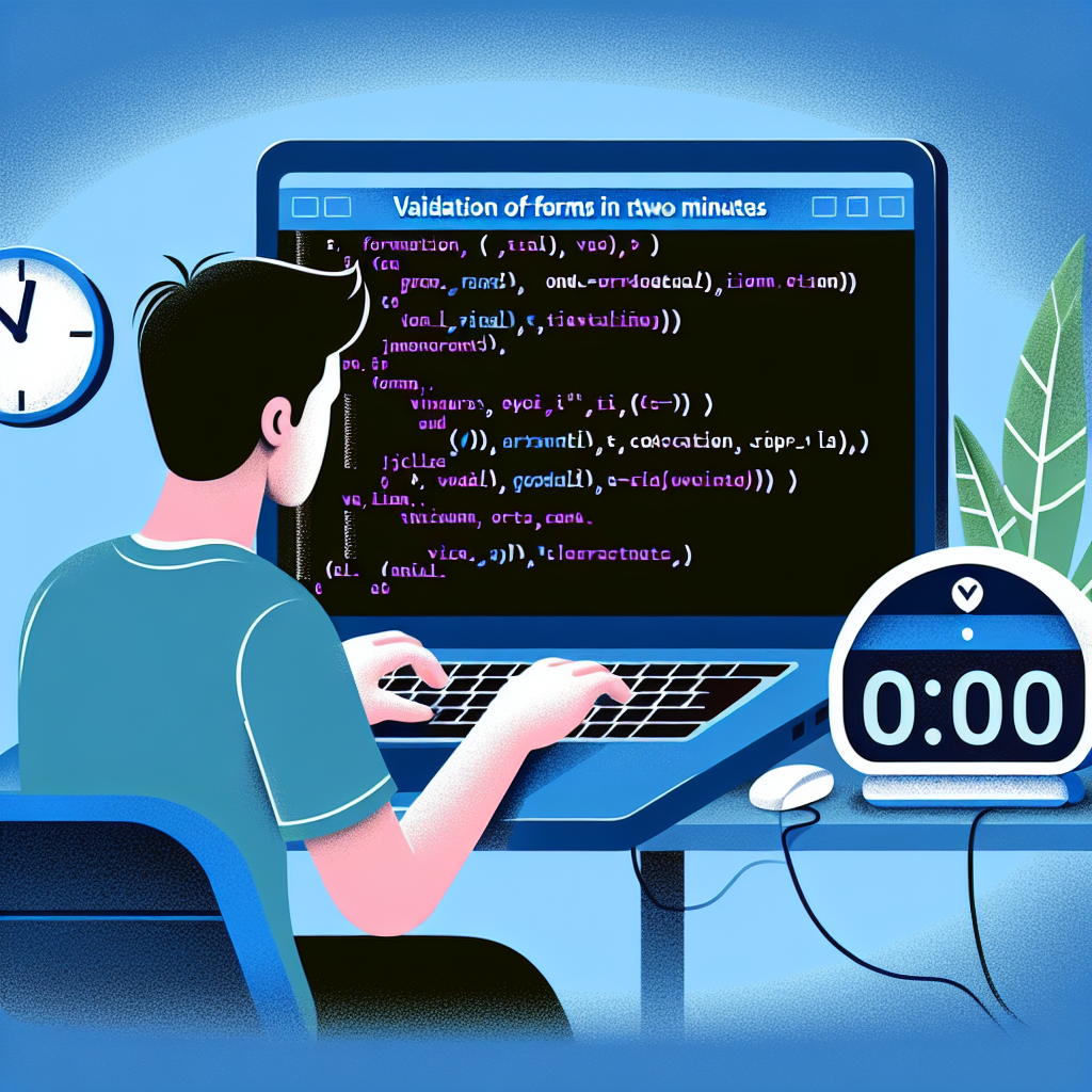 Validación de formularios con jQuery en dos minutos
