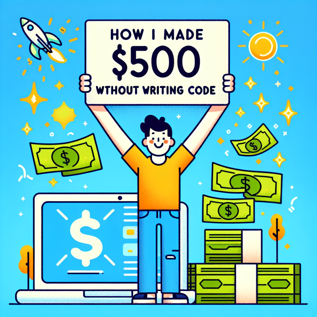 Cómo gané 500 sin escribir código