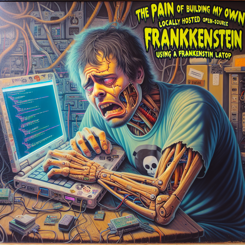 El dolor de construir mi propio ChatGPT local alojado con código abierto y un portátil Frankenstein