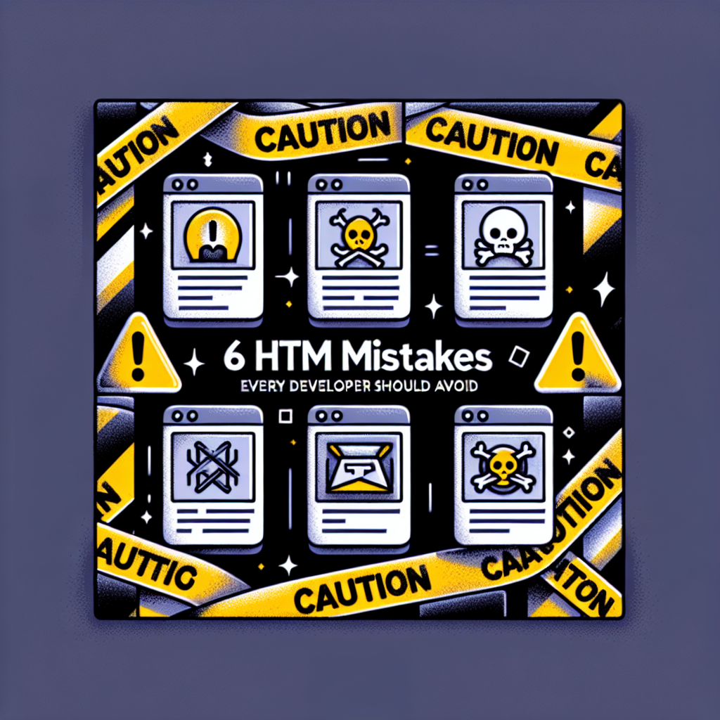 6 Errores de HTML que todo desarrollador debe evitar
