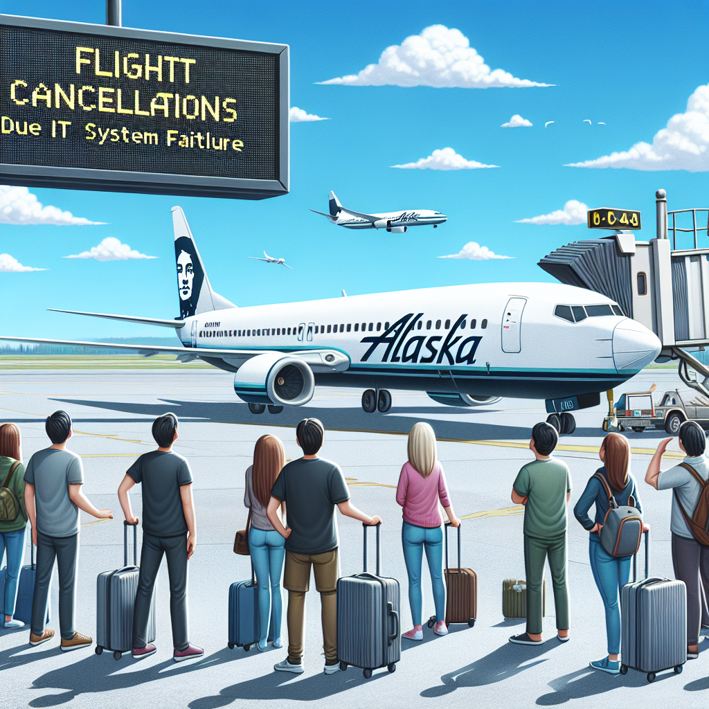 Alaska Airlines cancela vuelos tras falla en sistemas de IT.