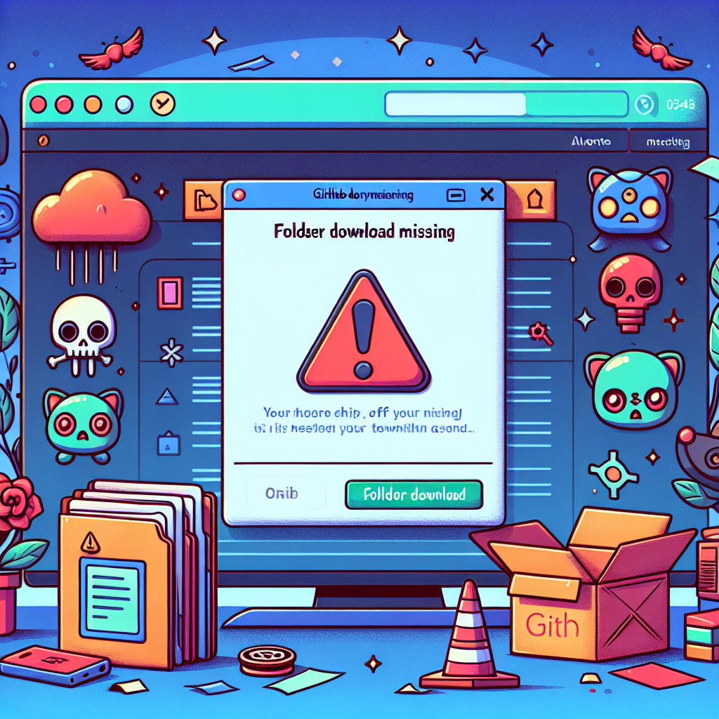 GitHub: Falta la descarga de carpetas