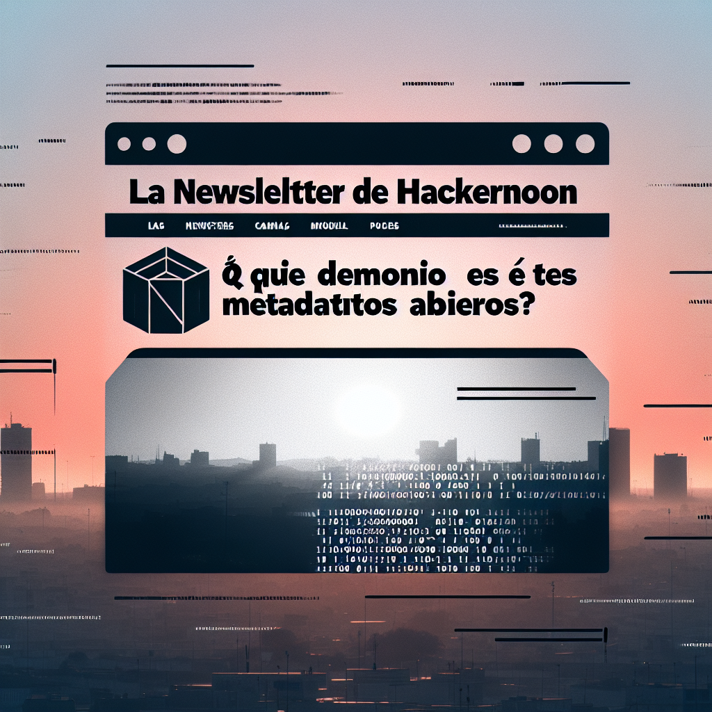  La Newsletter de HackerNoon: ¿Qué demonios es Metadatos Abiertos?