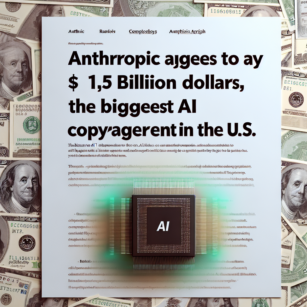 Anthropic acepta pagar 1,5 mil millones de dólares a autores, el mayor acuerdo de copyright de IA en EE. UU.