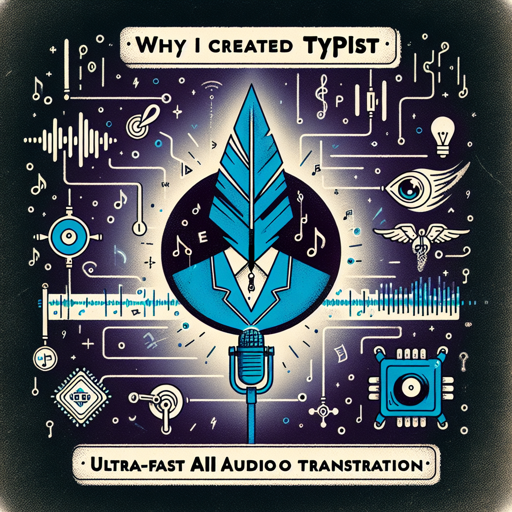 Por qué creé Typist: transcripción de audio IA ultrarrápida
